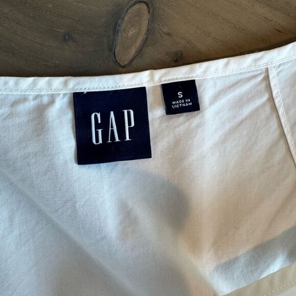 Gap Women’s White Cotton Button Down Summer Lightweight Mini Dress - Picture 7 of 8